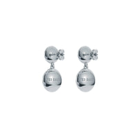 ted baker sollia: solitaire sparkle crystal drop earrings silver tone, clear crystal