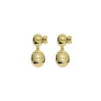 ted baker sollia: solitaire sparkle crystal drop earrings gold tone, clear crystal