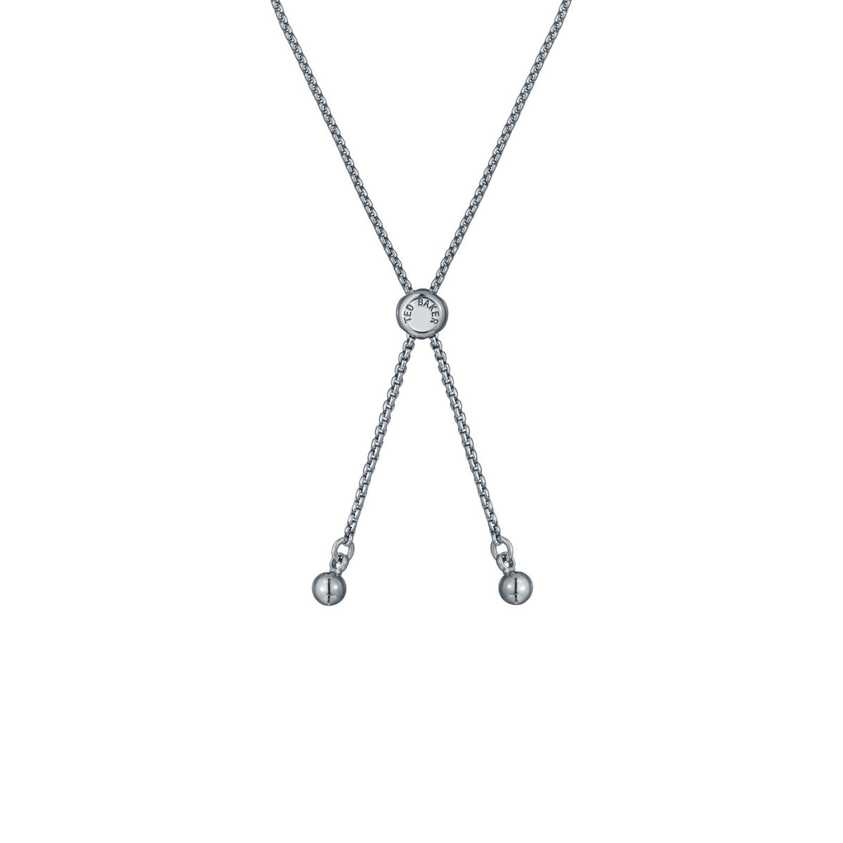 ted baker amorita: crystal halo heart adjustable bracelet , silver tone, clear crystal