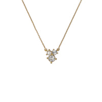 ted baker joyelle: jewel cluster pendant necklace gold tone, pearl, clear crystal