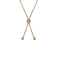 ted baker molina: monogram crystal adjustable bracelet gold tone