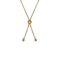 ted baker molina: monogram crystal adjustable bracelet gold tone