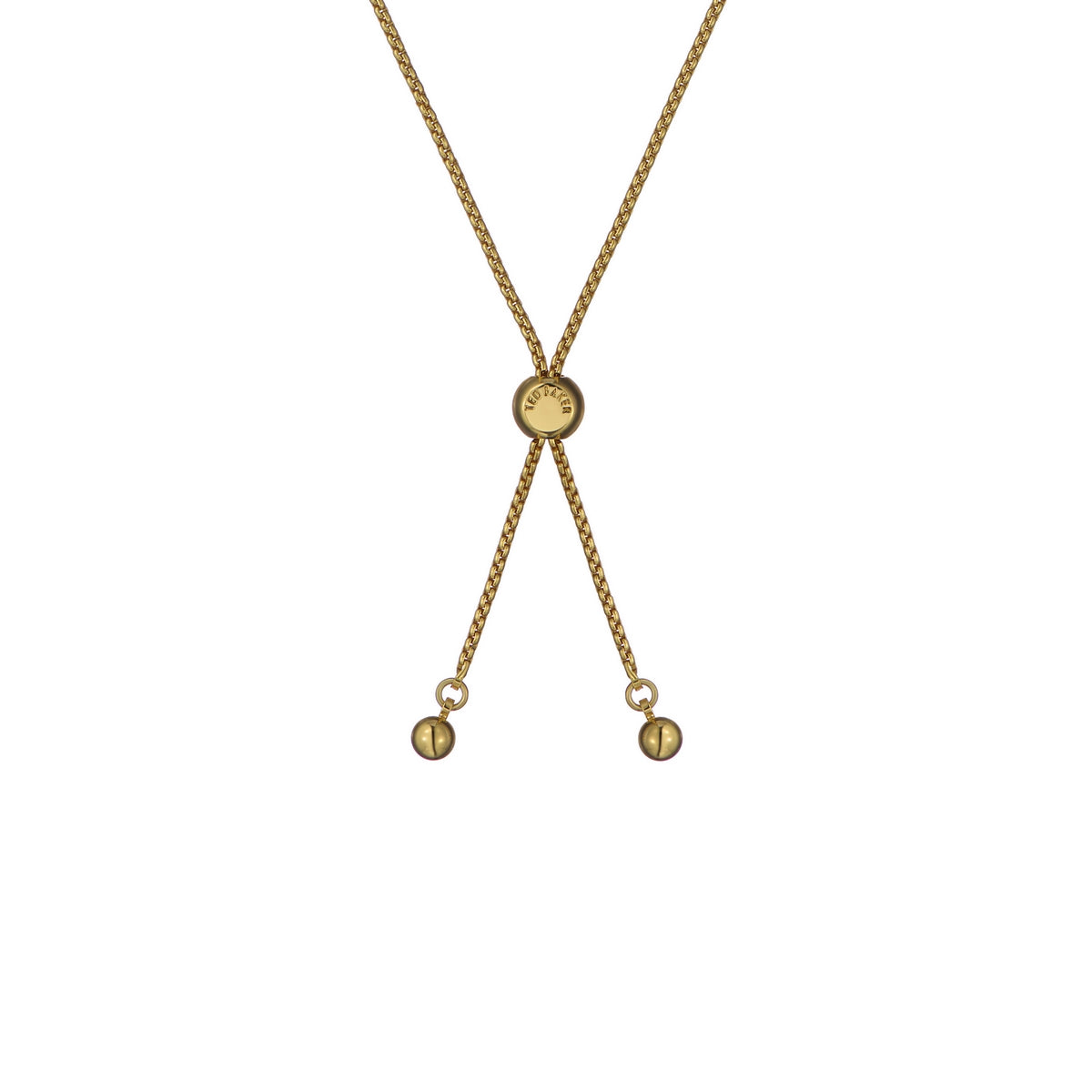 ted baker molina: monogram crystal adjustable bracelet gold tone