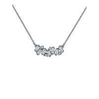 ted baker clarita: crystal cluster pendant necklace silver tone