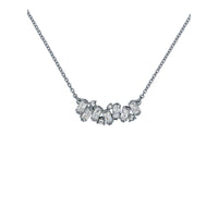ted baker clarita: crystal cluster pendant necklace silver tone