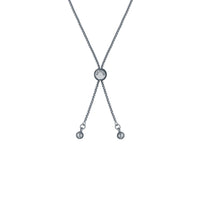 ted baker clarrie: crystal cluster adjustable bracelet silver tone