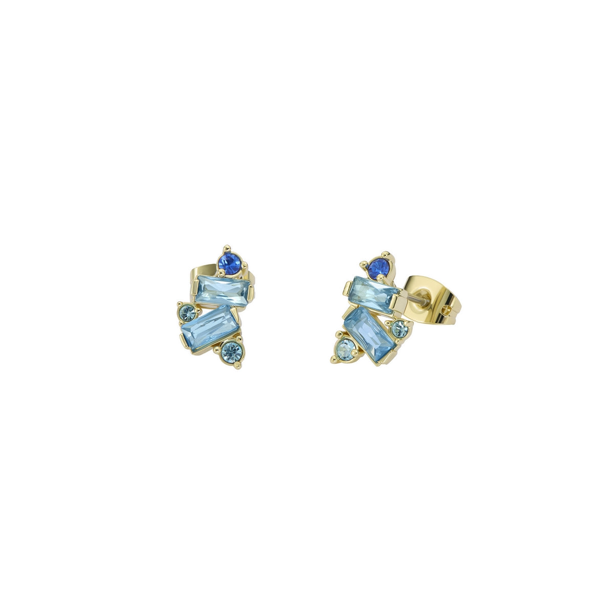 ted baker clarice: crystal cluster stud earrings gold tone