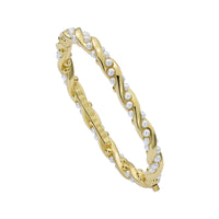 ted baker tilaa: twisted pearl cuff gold tone