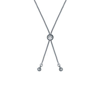 ted baker cherisa: crystal cluster heart adjustable bracelet silver tone