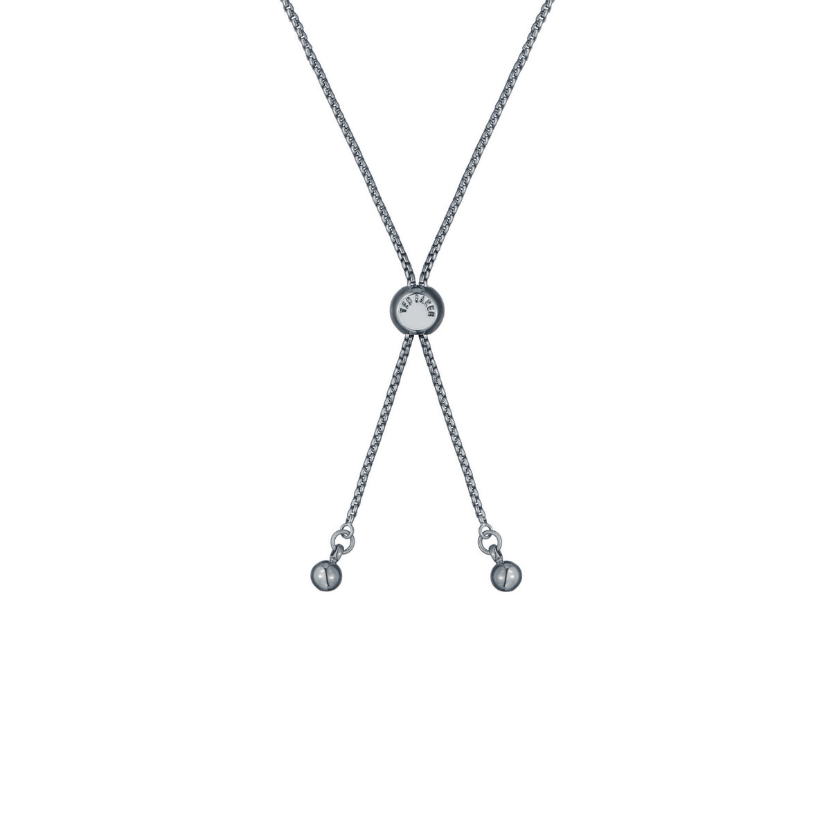 ted baker cherisa: crystal cluster heart adjustable bracelet silver tone