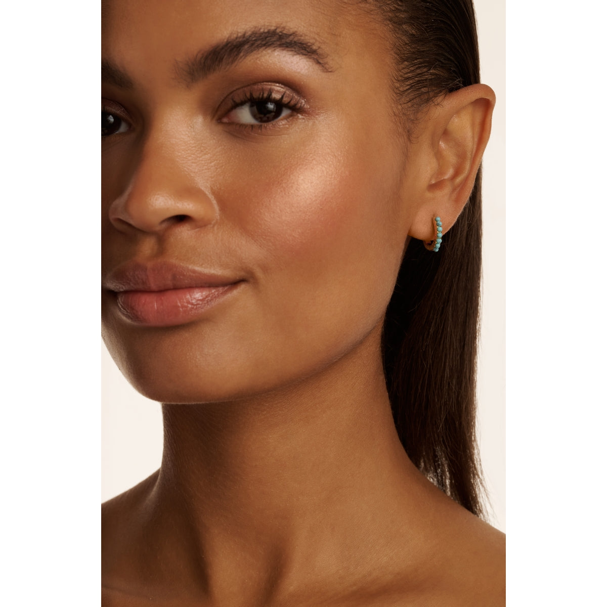 ted baker persia: turquoise huggie earrings