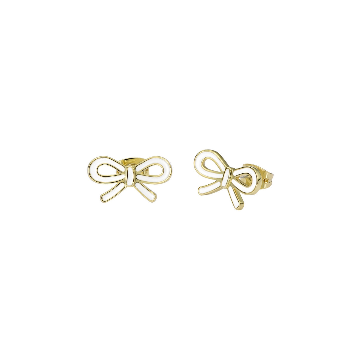 ted baker bowie: tie bow enamel stud earrings
