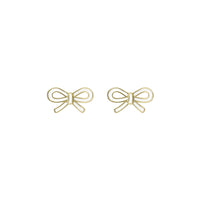 ted baker bowie: tie bow enamel stud earrings