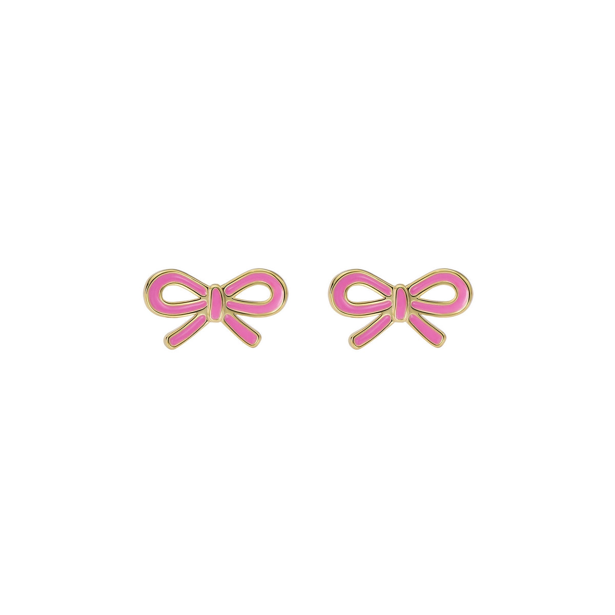 ted baker bowie: tie bow enamel stud earrings