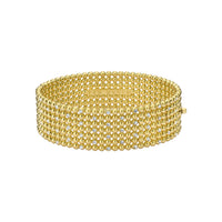 ted baker bobbi: crystal bobble wide gold tone bangle bracelet