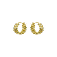ted baker bonny: crystal bobble small gold tone hoop earrings