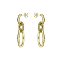ted baker shirina: crystal shimmer gold tone drop  earrings