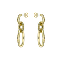 ted baker shirina: crystal shimmer gold tone drop  earrings