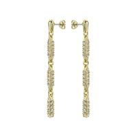 ted baker corinne: cosmic crystal drop earrings gold tone clear crystal
