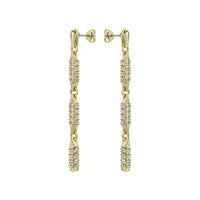 ted baker corinne: cosmic crystal drop earrings gold tone clear crystal