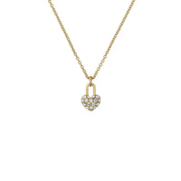 ted baker paige: pave crystal padlock pendant necklace gold tone clear crystal