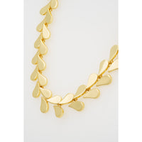 ted baker amelia: abstract heart necklace gold tone