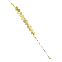 ted baker anya: abstract heart adjustable bracelet gold tone