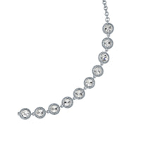 ted baker solanna: solitaire sparkle crystal chain necklace silver tone clear crystal