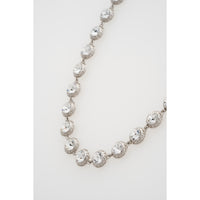 ted baker solanna: solitaire sparkle crystal chain necklace silver tone clear crystal