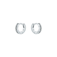 ted baker hettie: crystal hoop earrings (10mm)  silver tone clear crystal