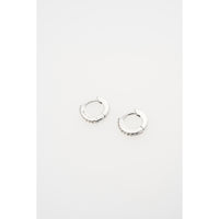 ted baker hettie: crystal hoop earrings (10mm)  silver tone clear crystal