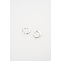 ted baker hettie: crystal hoop earrings (10mm)  silver tone clear crystal