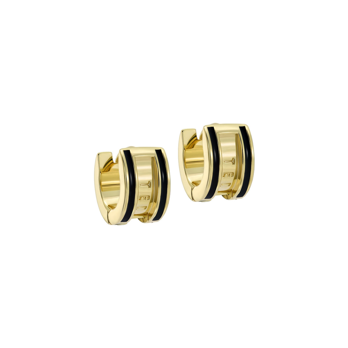 ted baker rolo: classic colour enamel roll huggie earrings