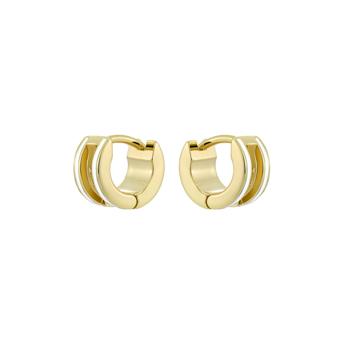 ted baker rolo: classic colour enamel roll huggie earrings
