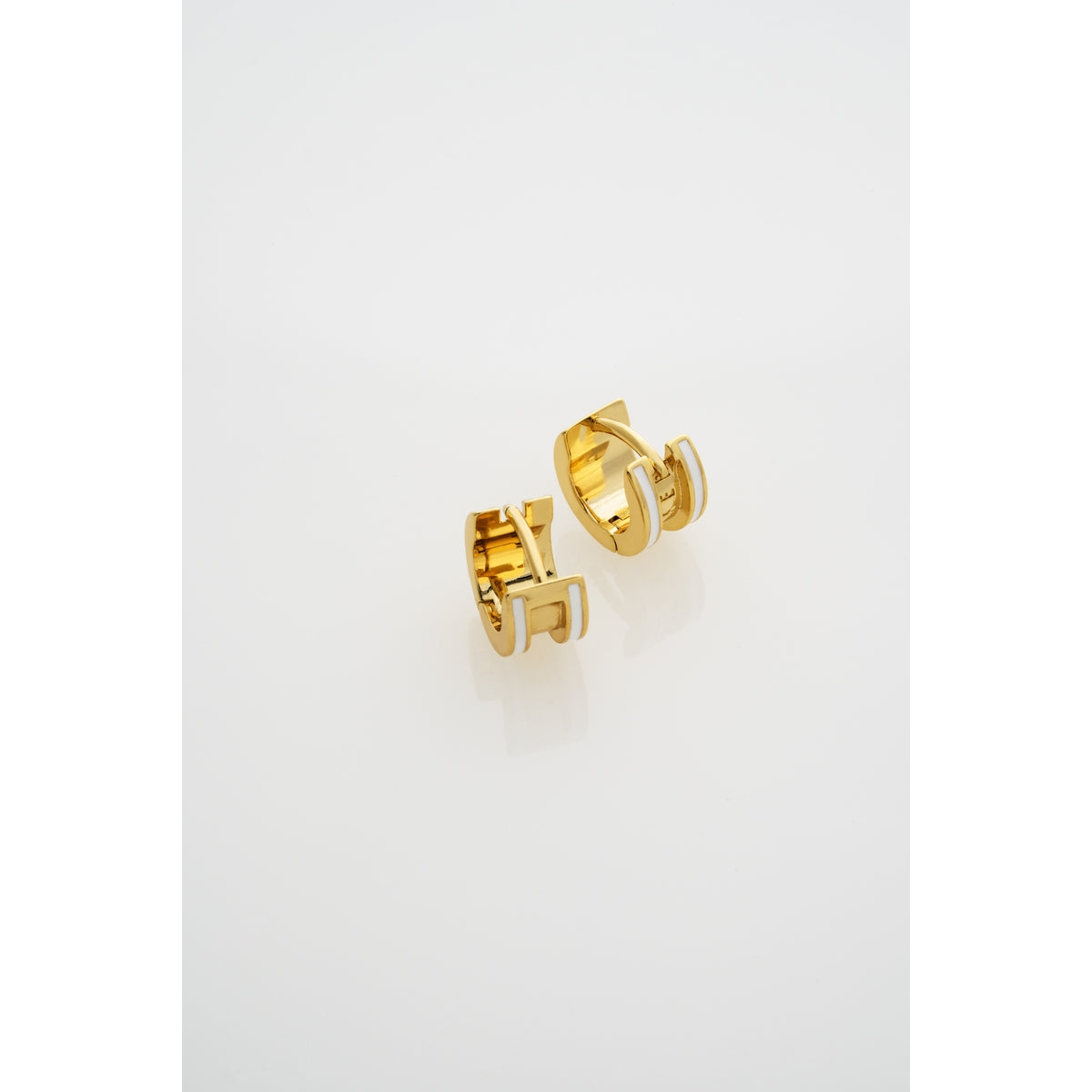 ted baker rolo: classic colour enamel roll huggie earrings