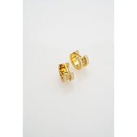 ted baker rolo: classic colour enamel roll huggie earrings