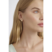 ted baker rolo: classic colour enamel roll huggie earrings