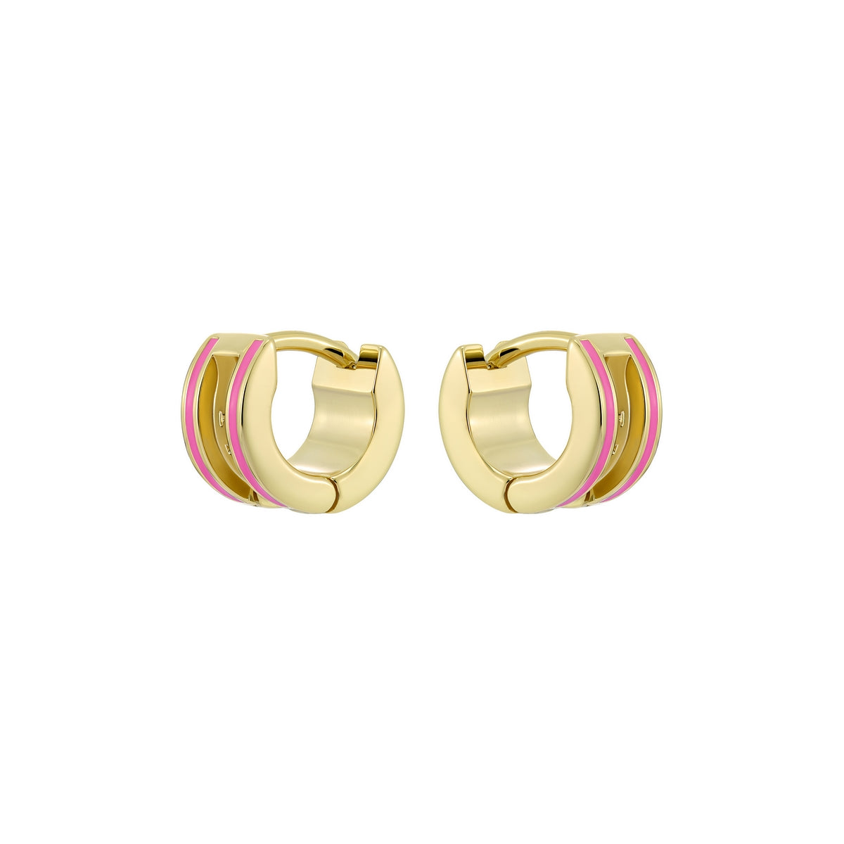 ted baker rolo: classic colour enamel roll huggie earrings