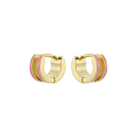 ted baker rolo: classic colour enamel roll huggie earrings