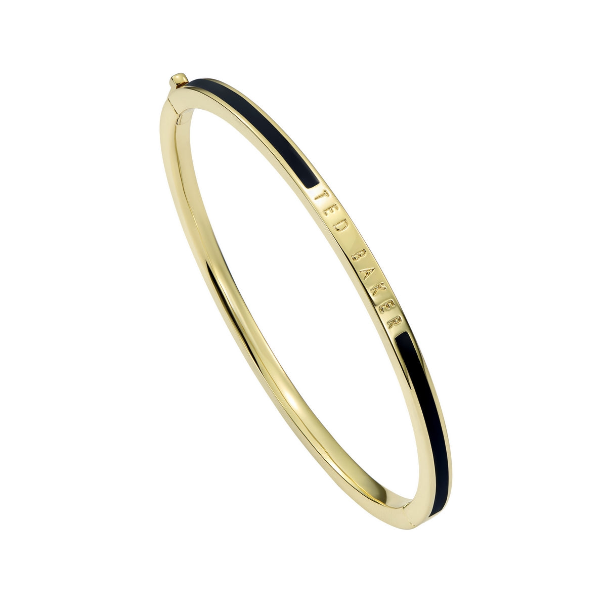 ted baker roley: classic colour enamel slim gold tone bangle bracelet