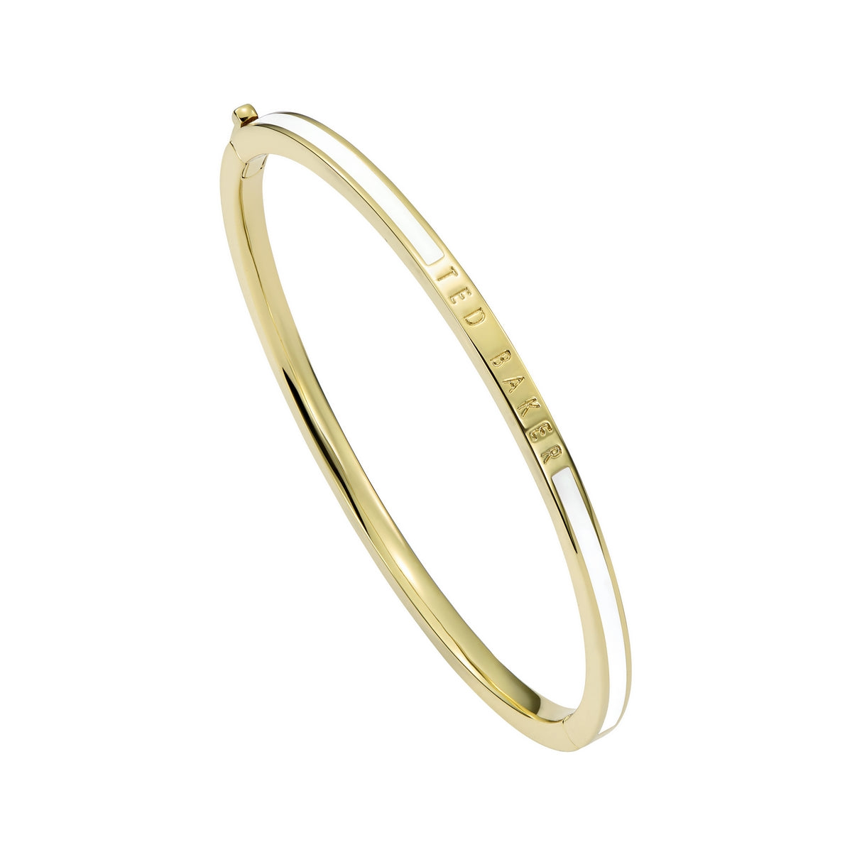 ted baker roley: classic colour enamel slim gold tone bangle bracelet