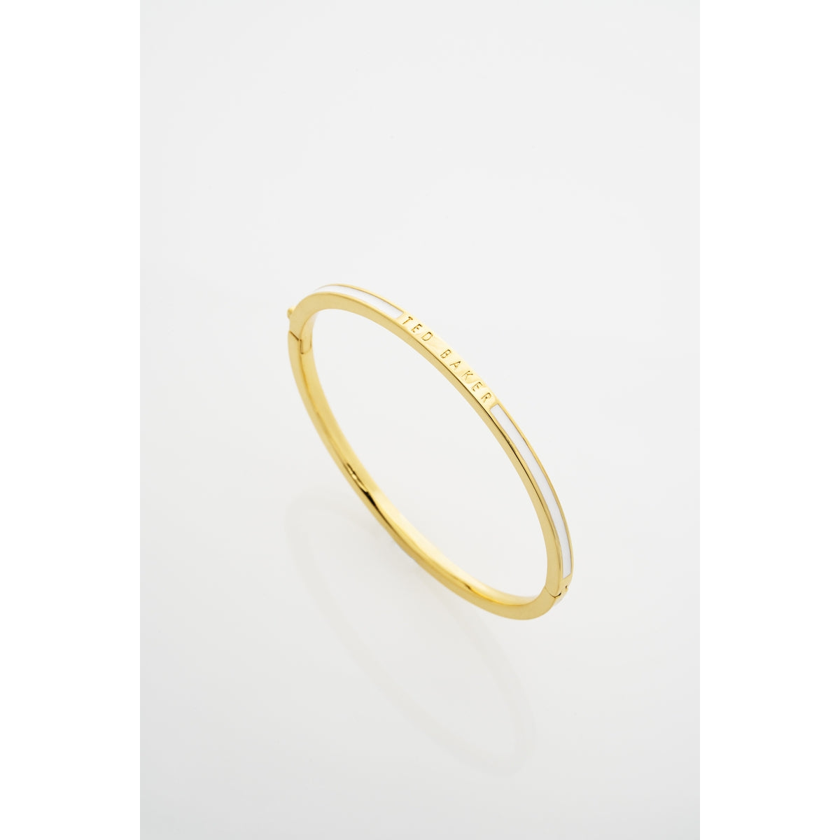 ted baker roley: classic colour enamel slim gold tone bangle bracelet