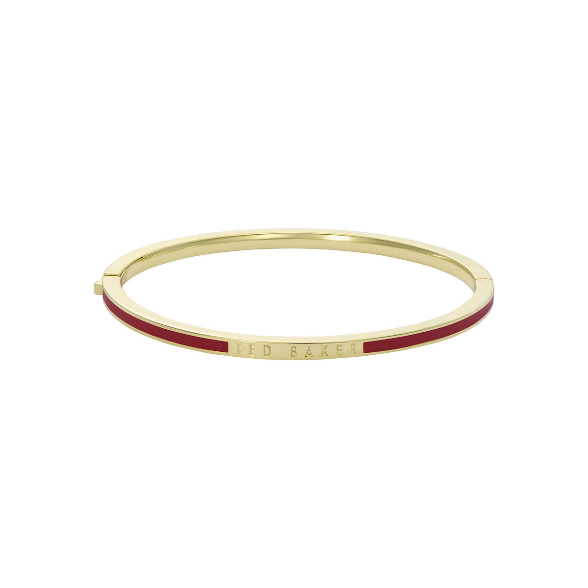 ted baker roley: classic colour enamel slim gold tone bangle bracelet