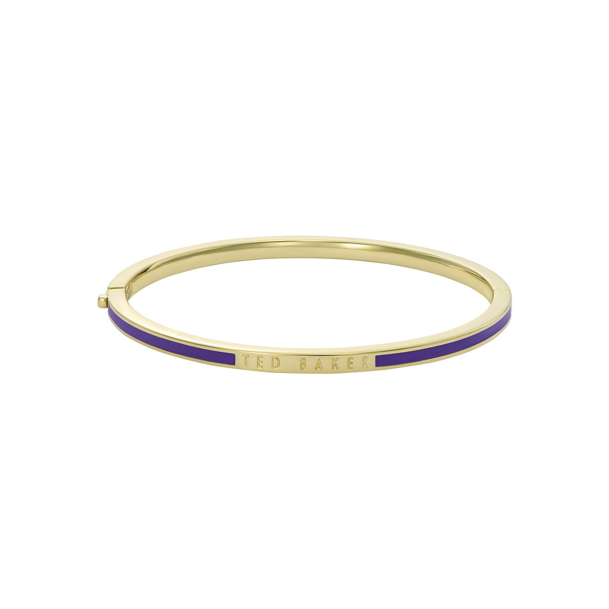 ted baker roley: classic colour enamel slim gold tone bangle bracelet