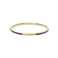 ted baker roley: classic colour enamel slim gold tone bangle bracelet