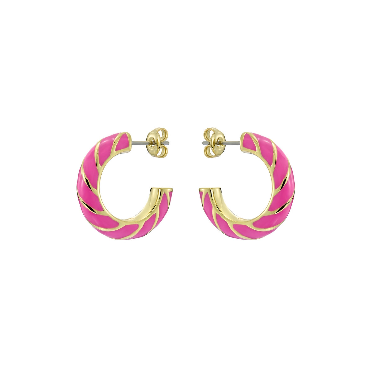 ted baker trinna: twist enamel hoop earrings