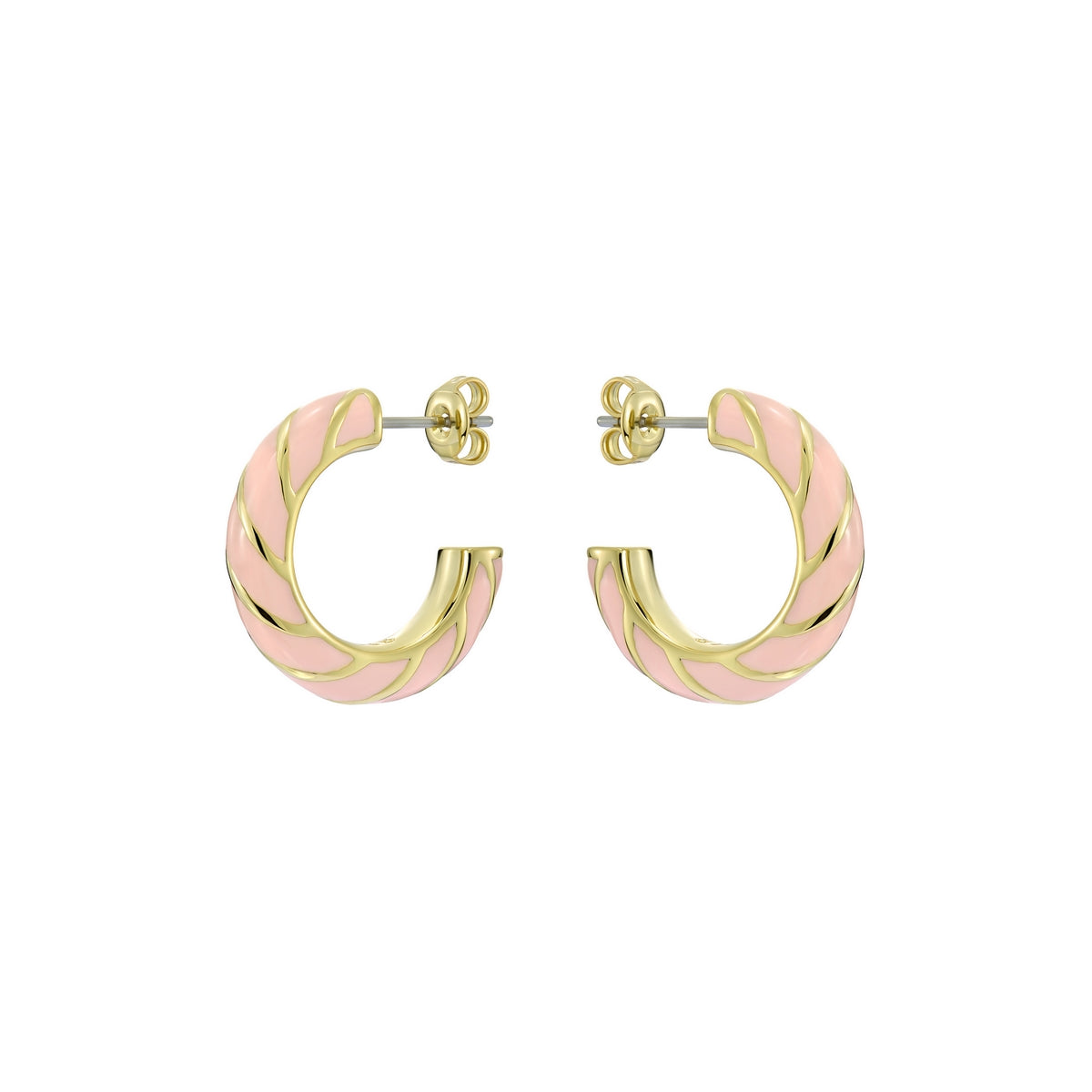 ted baker trinna: twist enamel hoop earrings