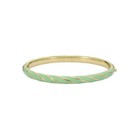 ted baker trinity: twist enamel hinged bangle bracelet