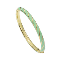 ted baker trinity: twist enamel hinged bangle bracelet