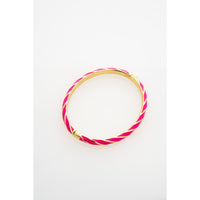ted baker trinity: twist enamel hinged bangle bracelet